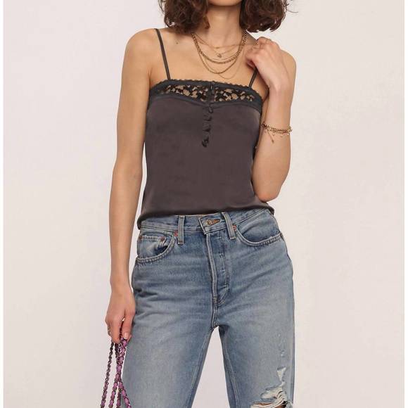 NEW HEARTLOOM zanita cami in black - Picture 1 of 1